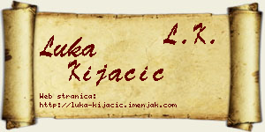 Luka Kijačić vizit kartica